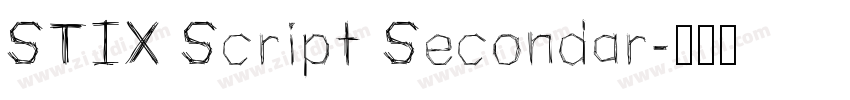 STIX Script Secondar字体转换